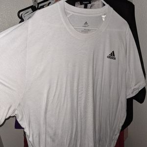 Adidas white workout tshirt